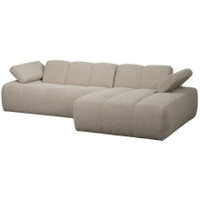 Laden Sie das Bild in den Galerie-Viewer, MOJO CHAISE LONGUE SOFA RIGHT BOUCLE BEIGE MELANGE
