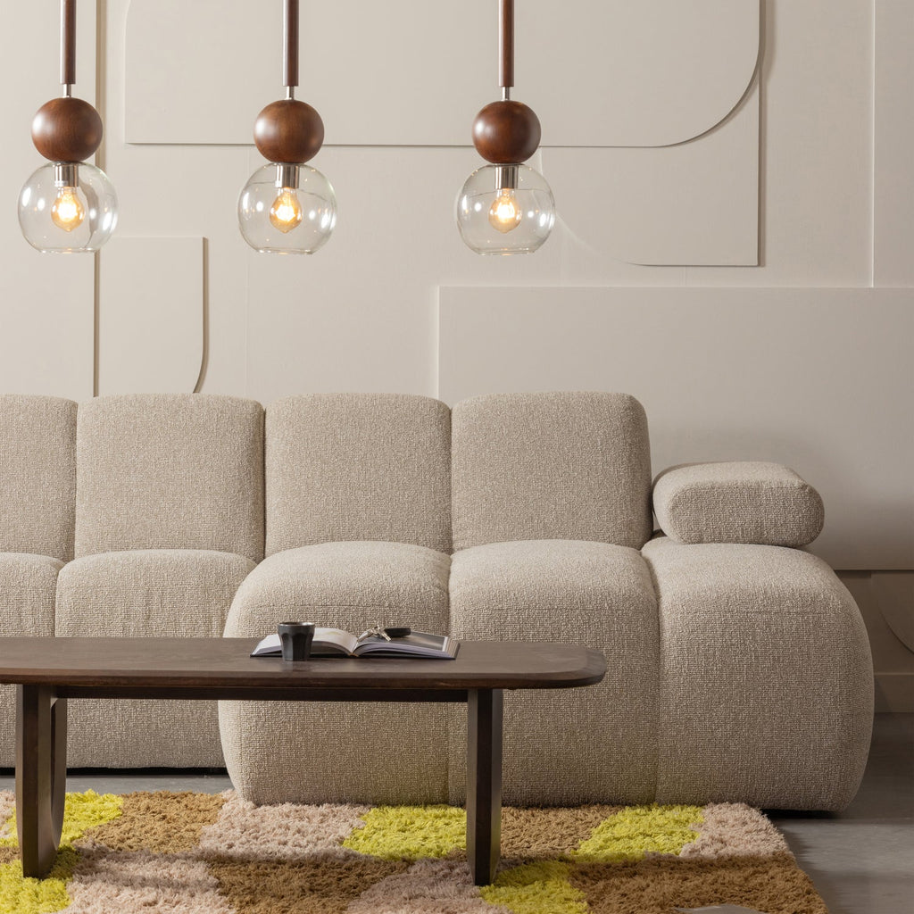 FREQUENT COFFEE TABLE MANGO WOOD WALNUT 120x60CM