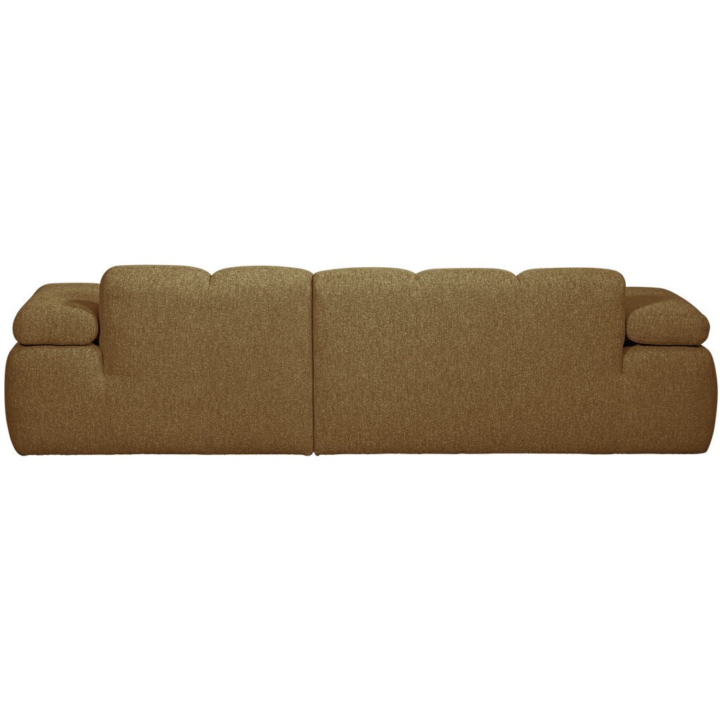MOJO CHAISE LONGUE SOFA RIGHT BOUCLE YELLOW BROWN MELANGE