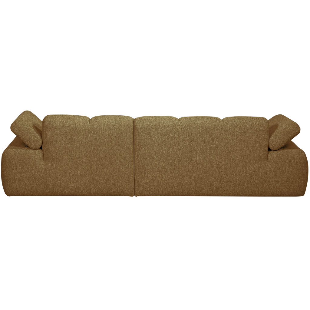 MOJO CHAISE LONGUE SOFA RIGHT BOUCLE YELLOW BROWN MELANGE