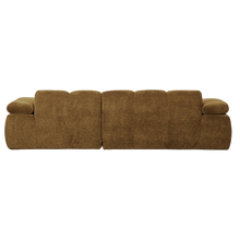 Laden Sie das Bild in den Galerie-Viewer, MOJO CHAISE LONGUE SOFA RIGHT RIB FABRIC HONEY YELLOW