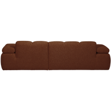 Laden Sie das Bild in den Galerie-Viewer, MOJO CHAISE LONGUE SOFA RIGHT BOUCLE RUST BROWN MELANGE