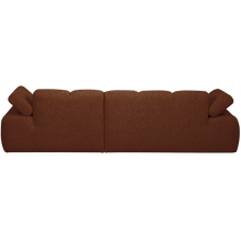 Laden Sie das Bild in den Galerie-Viewer, MOJO CHAISE LONGUE SOFA RIGHT BOUCLE RUST BROWN MELANGE