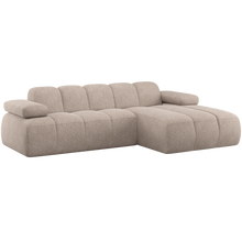 Laden Sie das Bild in den Galerie-Viewer, MOJO CHAISE LONGUE SOFA RIGHT WOOLLY DARK SAND