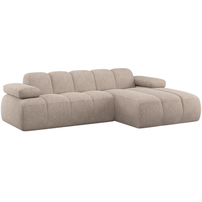 MOJO CHAISE LONGUE SOFA RIGHT WOOLLY DARK SAND