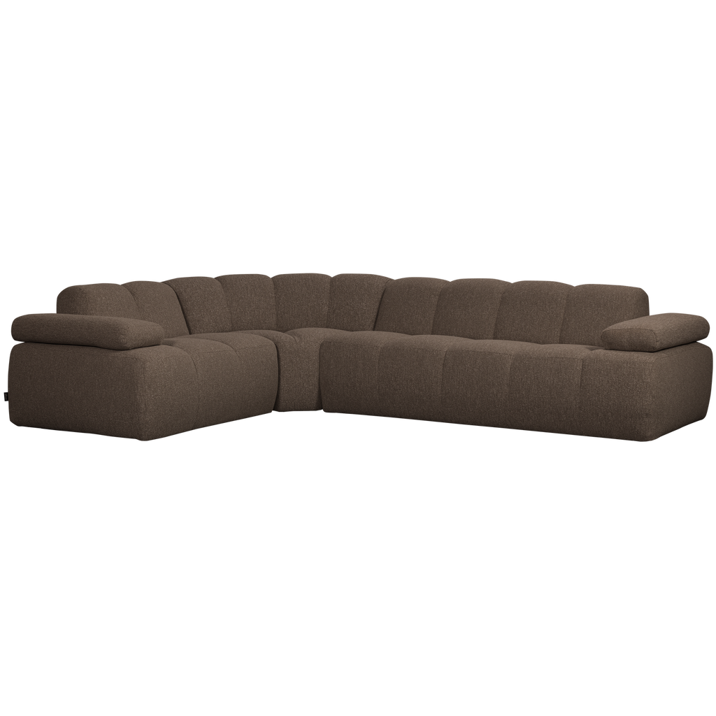 MOJO CORNER SOFA LEFT BOUCLE BROWN MELANGE
