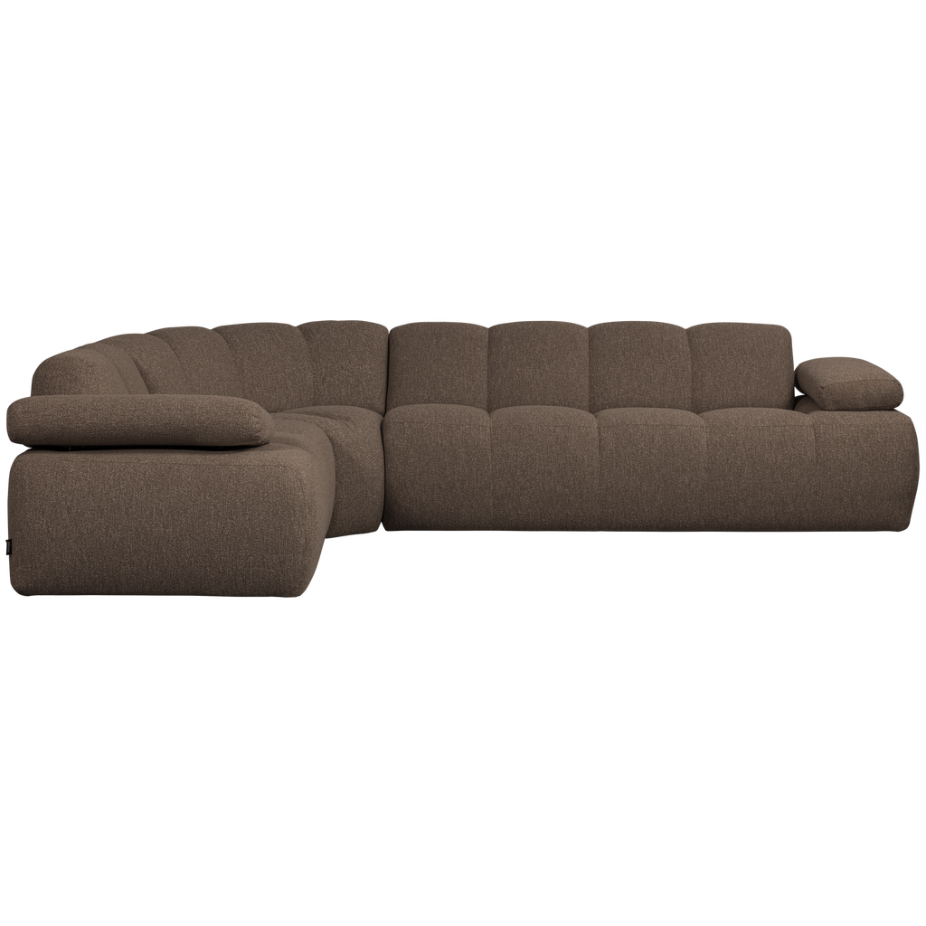 MOJO CORNER SOFA LEFT BOUCLE BROWN MELANGE