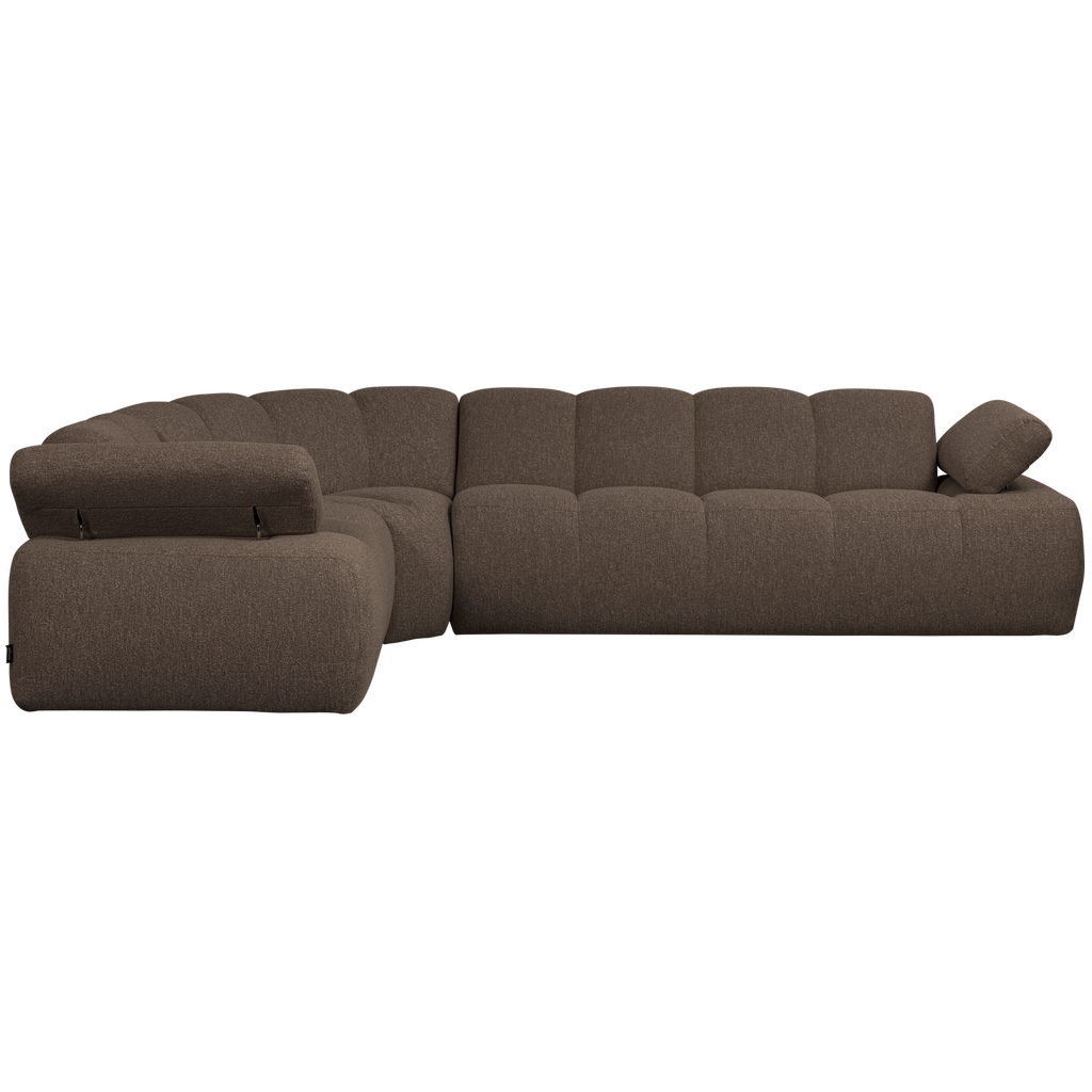 MOJO CORNER SOFA LEFT BOUCLE BROWN MELANGE