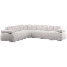 Laden Sie das Bild in den Galerie-Viewer, MOJO CORNER SOFA LEFT BOUCLE ECRU MELANGE