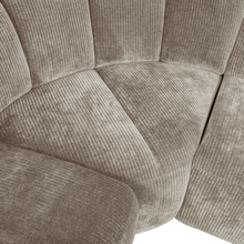 Laden Sie das Bild in den Galerie-Viewer, MOJO CORNER SOFA LEFT RIB FABRIC DARK SAND