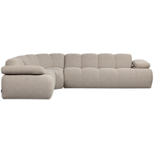 Laden Sie das Bild in den Galerie-Viewer, MOJO CORNER SOFA LEFT BOUCLE BEIGE MELANGE