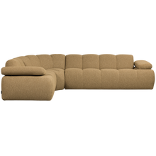 Load image into Gallery viewer, MOJO CORNER SOFA LEFT BOUCLE YELLOW/BROWN MELANGE MELANGE