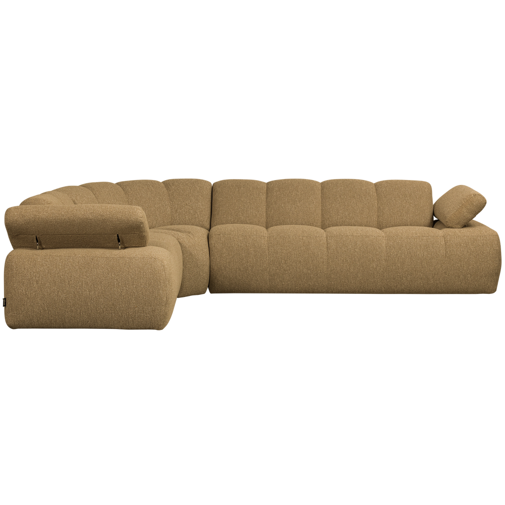 MOJO CORNER SOFA LEFT BOUCLE YELLOW/BROWN MELANGE MELANGE