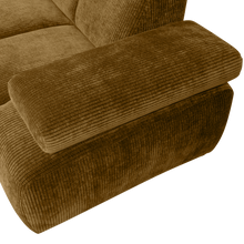 Laden Sie das Bild in den Galerie-Viewer, MOJO CORNER SOFA LEFT RIB FABRIC HONEY YELLOW