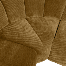 Laden Sie das Bild in den Galerie-Viewer, MOJO CORNER SOFA LEFT RIB FABRIC HONEY YELLOW