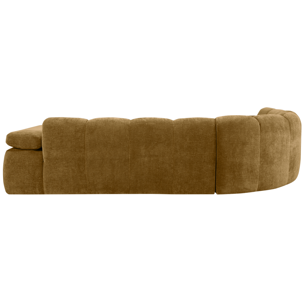 MOJO CORNER SOFA LEFT RIB FABRIC HONEY YELLOW