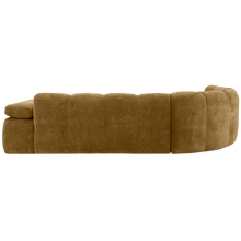 Laden Sie das Bild in den Galerie-Viewer, MOJO CORNER SOFA LEFT RIB FABRIC HONEY YELLOW