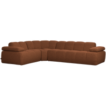 Load image into Gallery viewer, MOJO CORNER SOFA LEFT BOUCLE RUST BROWN MELANGE