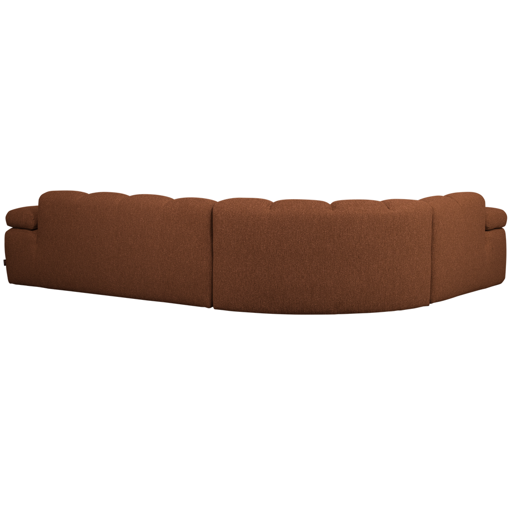 MOJO CORNER SOFA LEFT BOUCLE RUST BROWN MELANGE