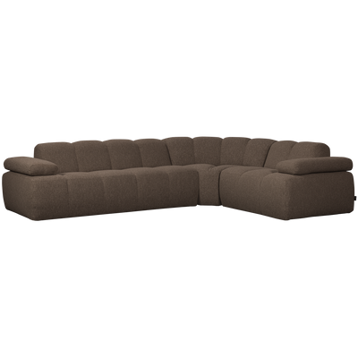 MOJO CORNER SOFA RIGHT BOUCLE BROWN MELANGE