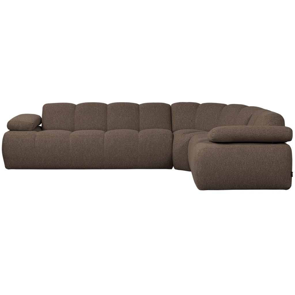 MOJO CORNER SOFA RIGHT BOUCLE BROWN MELANGE