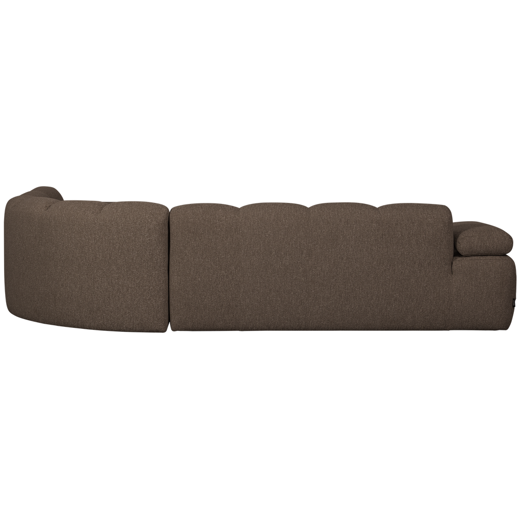 MOJO CORNER SOFA RIGHT BOUCLE BROWN MELANGE