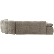 Laden Sie das Bild in den Galerie-Viewer, MOJO CORNER SOFA RIGHT RIB FABRIC DARK SAND