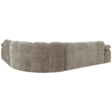 Laden Sie das Bild in den Galerie-Viewer, MOJO CORNER SOFA RIGHT RIB FABRIC DARK SAND