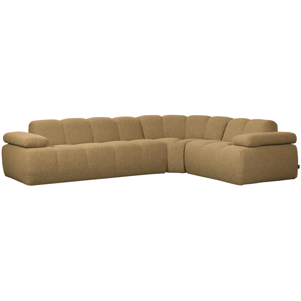 MOJO CORNER SOFA RIGHT BOUCLE YELLOW/BROWN MELANGE MELANGE
