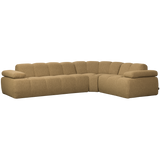 MOJO CORNER SOFA RIGHT BOUCLE YELLOW/BROWN MELANGE MELANGE