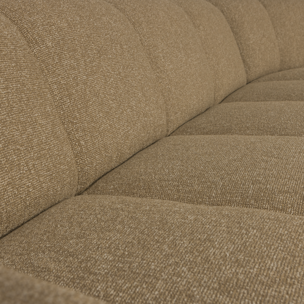 MOJO CORNER SOFA RIGHT BOUCLE YELLOW/BROWN MELANGE MELANGE