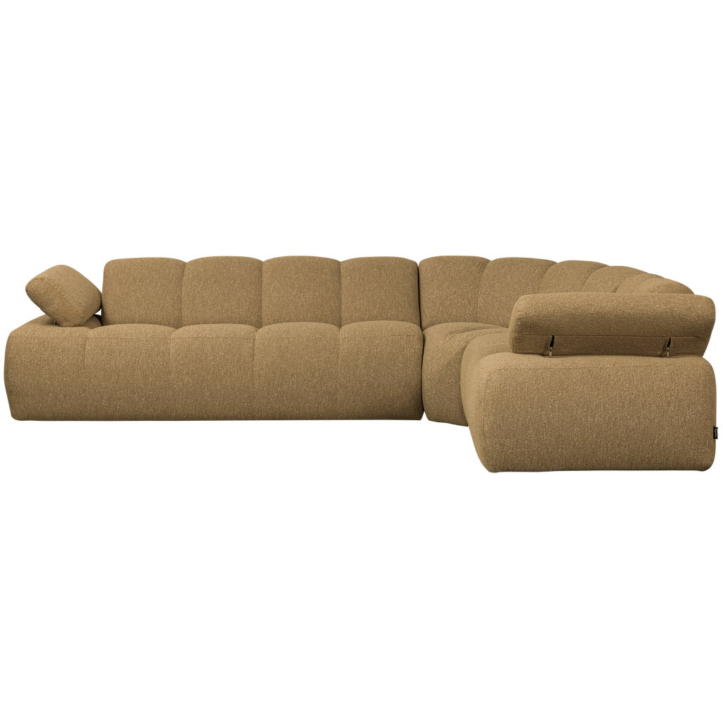 MOJO CORNER SOFA RIGHT BOUCLE YELLOW/BROWN MELANGE MELANGE