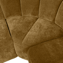 Laden Sie das Bild in den Galerie-Viewer, MOJO CORNER SOFA RIGHT RIB FABRIC HONEY YELLOW