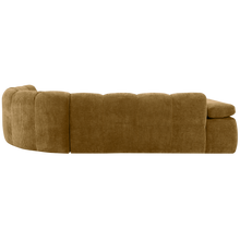 Laden Sie das Bild in den Galerie-Viewer, MOJO CORNER SOFA RIGHT RIB FABRIC HONEY YELLOW