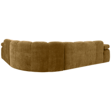 Laden Sie das Bild in den Galerie-Viewer, MOJO CORNER SOFA RIGHT RIB FABRIC HONEY YELLOW