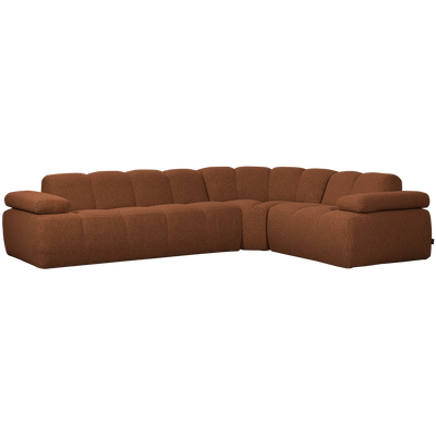MOJO CORNER SOFA RIGHT BOUCLE RUST BROWN MELANGE