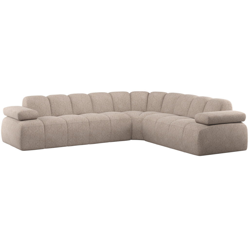 MOJO CORNER SOFA RIGHT WOOLLY DARK SAND