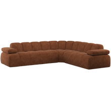 Laden Sie das Bild in den Galerie-Viewer, MOJO CORNER SOFA RIGHT WOOLLY RUST BROWN
