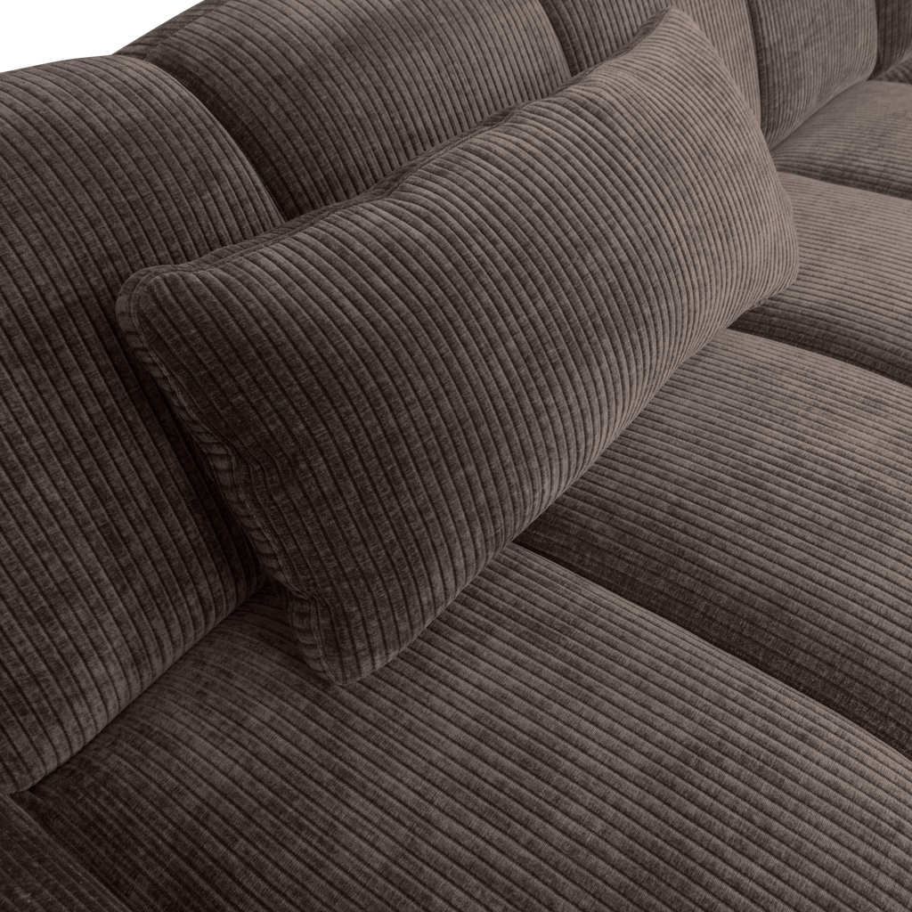 MOJO CUSHION RIB FABRIC FABRIC BROWN