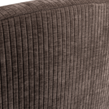 Laden Sie das Bild in den Galerie-Viewer, MOJO 2-SEATER BENCH LEFT RIB FABRIC BROWN