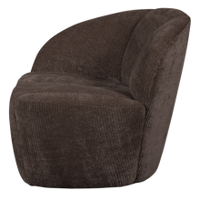 Laden Sie das Bild in den Galerie-Viewer, MOJO 2-SEATER BENCH LEFT RIB FABRIC BROWN