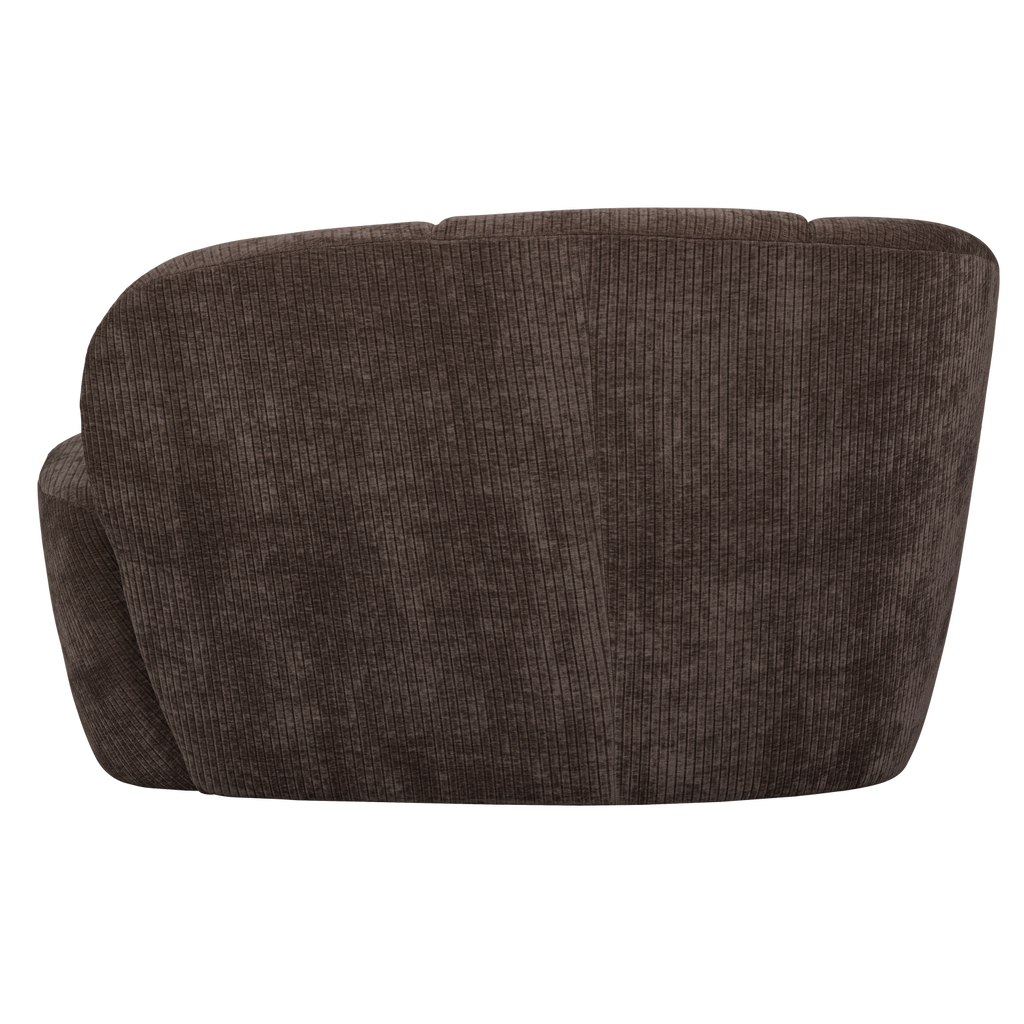 MOJO 2-SEATER BENCH LEFT RIB FABRIC BROWN