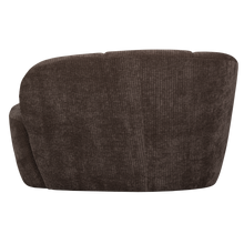 Laden Sie das Bild in den Galerie-Viewer, MOJO 2-SEATER BENCH LEFT RIB FABRIC BROWN