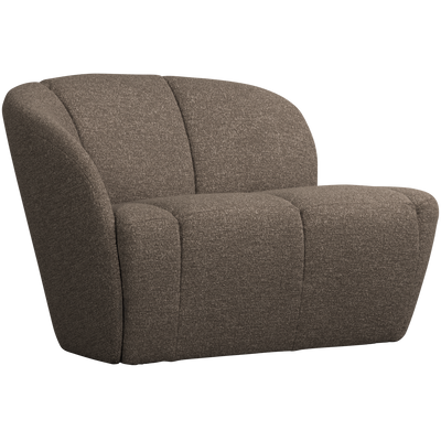 MOJO 2-SEATER BENCH LEFT BOUCLE BROWN MELANGE