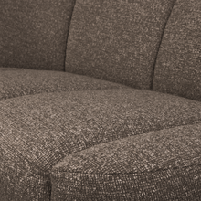 Laden Sie das Bild in den Galerie-Viewer, MOJO 2-SEATER BENCH LEFT BOUCLE BROWN MELANGE