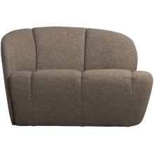 Laden Sie das Bild in den Galerie-Viewer, MOJO 2-SEATER BENCH LEFT BOUCLE BROWN MELANGE