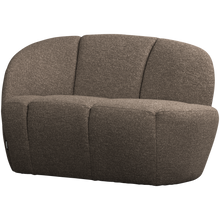 Laden Sie das Bild in den Galerie-Viewer, MOJO 2-SEATER BENCH LEFT BOUCLE BROWN MELANGE