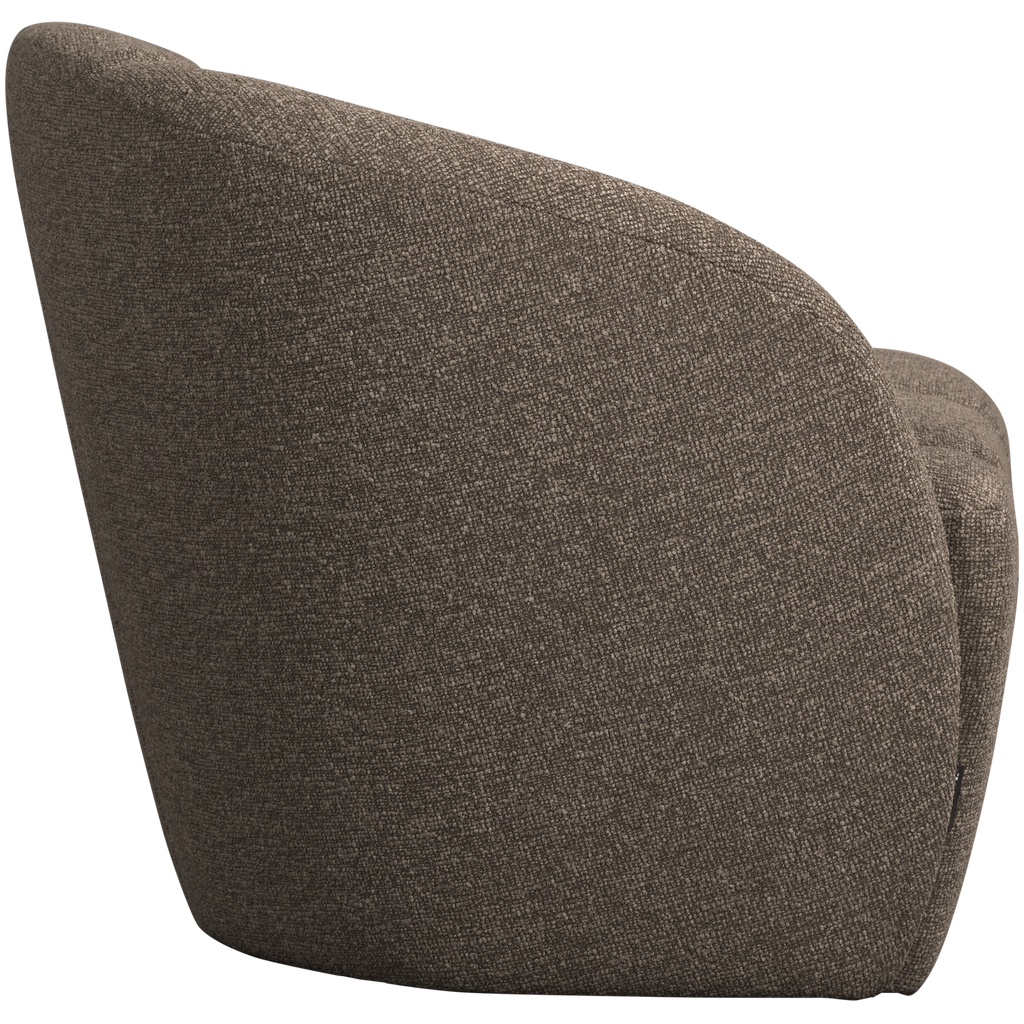MOJO 2-SEATER BENCH LEFT BOUCLE BROWN MELANGE