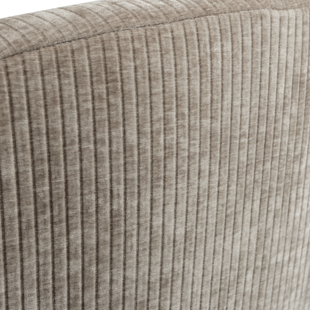 MOJO 2-SEATER BENCH LEFT RIB FABRIC DARK SAND