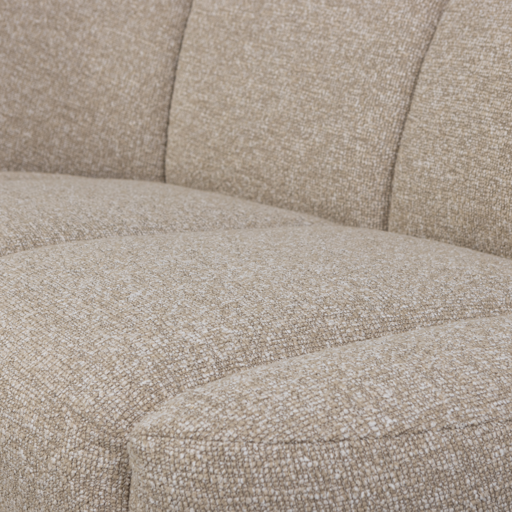 MOJO 2-SEATER BENCH LEFT BOUCLE BEIGE MELANGE